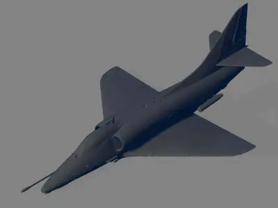 A-4E Skyhawk Early 3D model