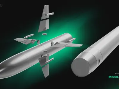 Missile CAMM 3D model