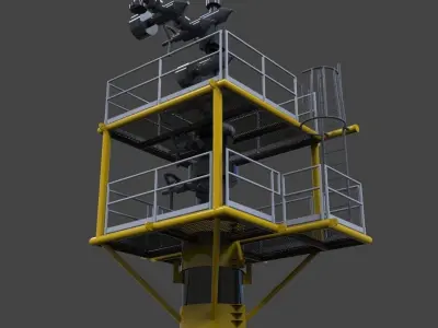 Well access platform Free 3D model