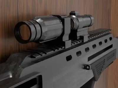 MALUK Ukrainian bullpup assault rifle 3D model