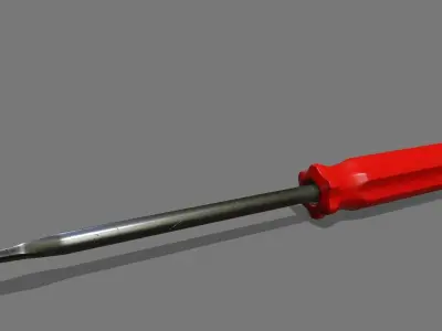 Screwdriver Low-poly 3D model 21