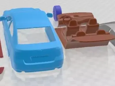 Subaru Legacy Sedan 2010 Printable Car  3D print model