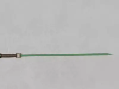 Forest Sword Low-poly 3D model