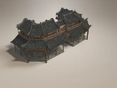 Ancient architecture  Chinese ancient architecture 3D model
