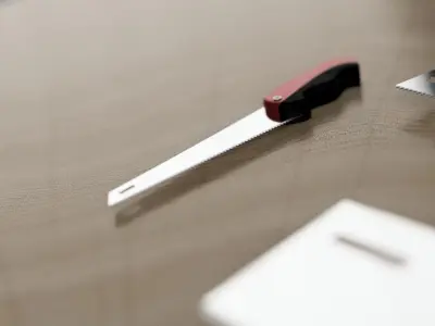 Handsaws kit  Low-poly 3D model