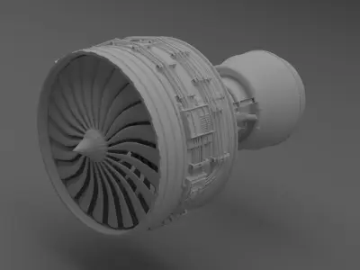 Trent Jet Engine  3D model