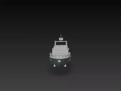 Modern Luxury Yacht Superyacht Boat 3D Print STL 3D print model