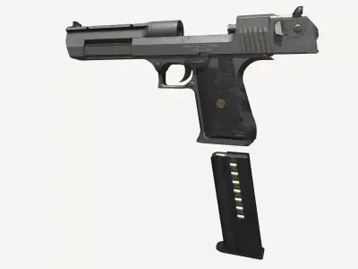 Desert Eagle Free low-poly 3D model