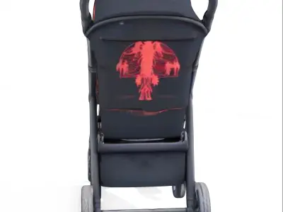 baby stroller Stranger Things 3D model