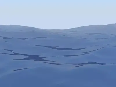 3D Ocean Animated 3D model