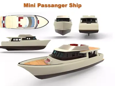 Mini passanger A 3D model