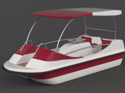 Fiberglass Pedal Boat 3D model