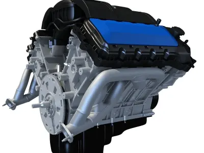 V8 Engine 3D model shop