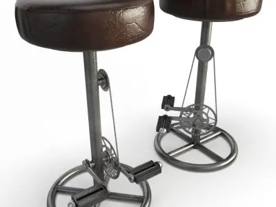 Vintage Bike Stools Segarra 3D model