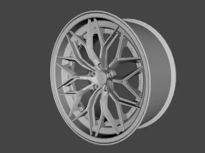 WHEEL BASED PRECISION FORGED ALUIMINIUN  3D model