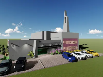 DHA MOSQUE Free 3D model