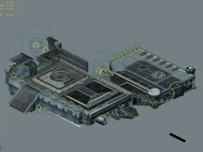 Spacecraft - Ground Platform 02 3D model
