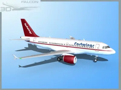 Falcon3D A319 Fastwings 3D model