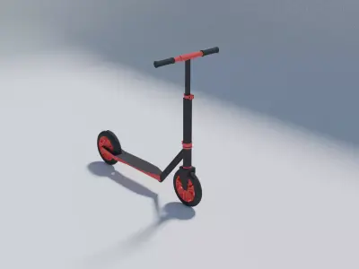 Scooter 3D model 6