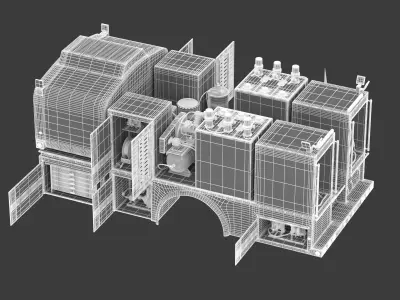 Mobile Diesel Fuel Transfer Tank 3D model