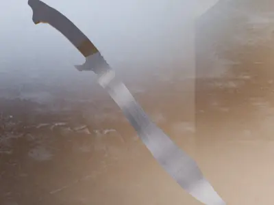 Ottoman Sword Low-poly 3D model
