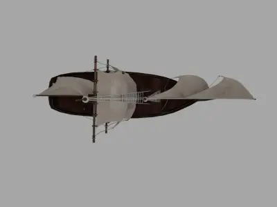 Sailing Ship  Low-poly 3D model