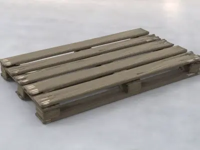 Simple palette Free 3D model