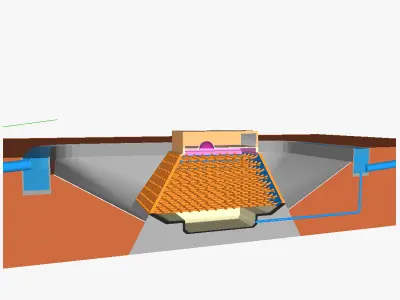 AT solar power tower 1A 3D model