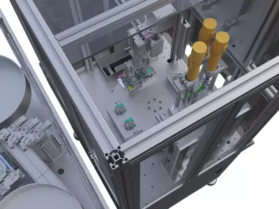 Semi finished locking screw machine 3D model