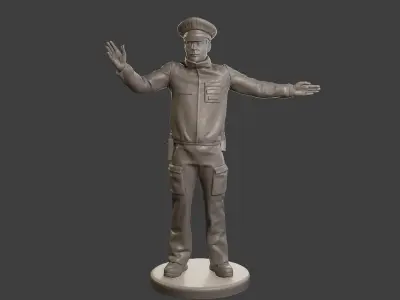 Male Slovac Traffic Police STP 005 3D print model