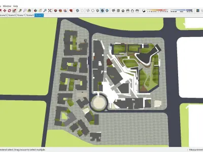 Sketchup Commercial Complex 157 3D model
