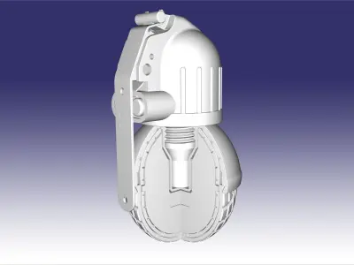 RGO  RGN in section 3D print model