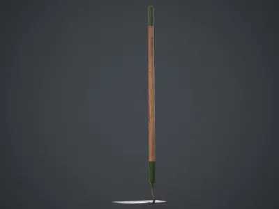Hoe 3B Low-poly 3D model