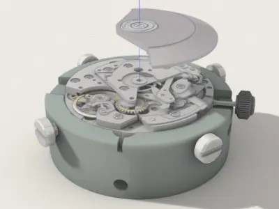 Swiss Automatic Watch Movement 3D model