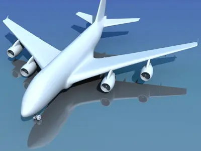 Detailed not Textured Airbus UT 3D model