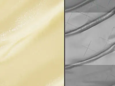 Paste material 3D model