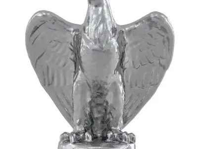 Eagle Figurine Metal 3D model