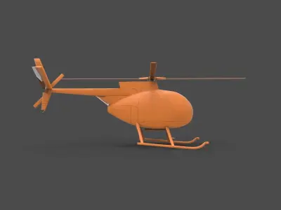 Hughes OH-6 Cayuse 3D print model