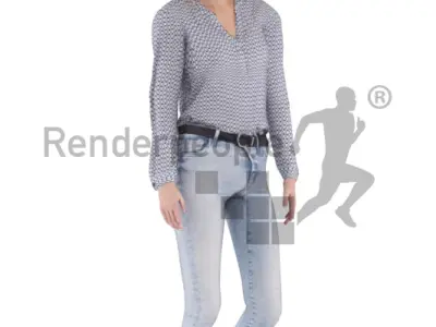 Claudia Animated 004 Standing