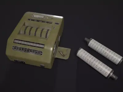 Transvertex coin machine Low-poly 3D model