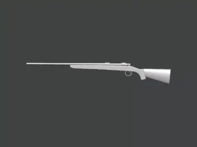 3D Model-GUN0012 rifle 3D print model