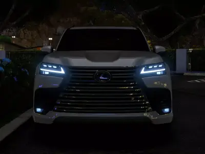 Lexus LX600 BB 2025 Realistic Game Ready SUV 3D Model FBX PBR 3D model