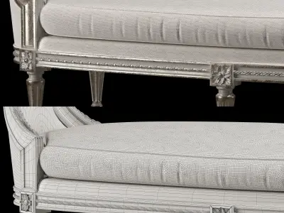 kosovart soft bench 3D model