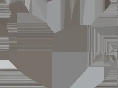 Cargo Crate Low-poly 3D model