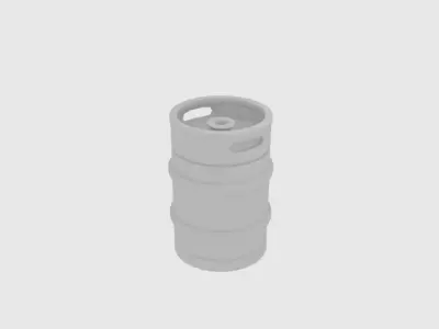 Graduation Beer Keg  Low-poly 3D model