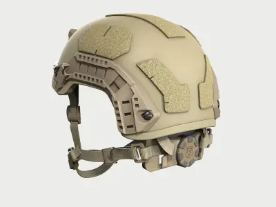 Viper P2 Helmet Low-poly 3D model