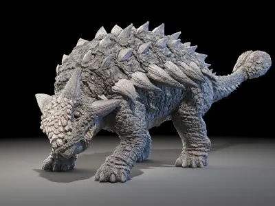 Ankylosaurus Animated 3D model