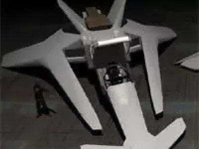 Space Ship Model Free 3D model purchase
