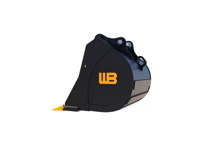 WB Excavator severe duty bucket Mini Excavator and Backhoe 3D model