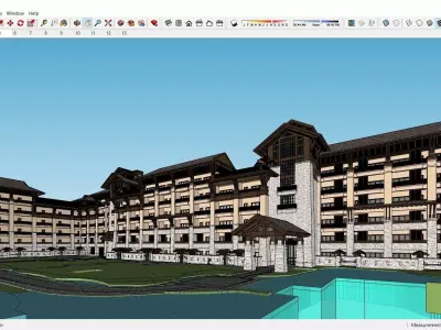Sketchup Hotel K8 3D model